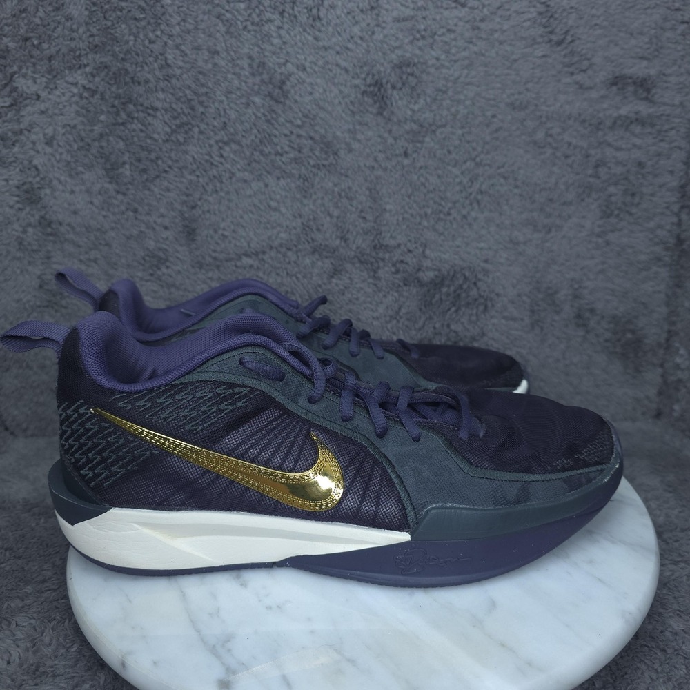 Nike Shoes Youth Size 7Y Purple Gold Low Top Basketball Sneakers FZ7302-500